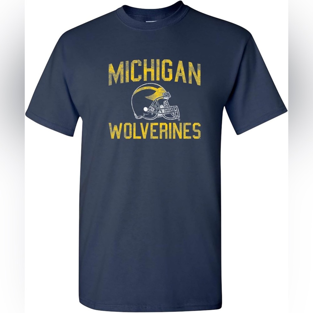 University of Michigan Wolverines football Triblend t-shirt unisex size small